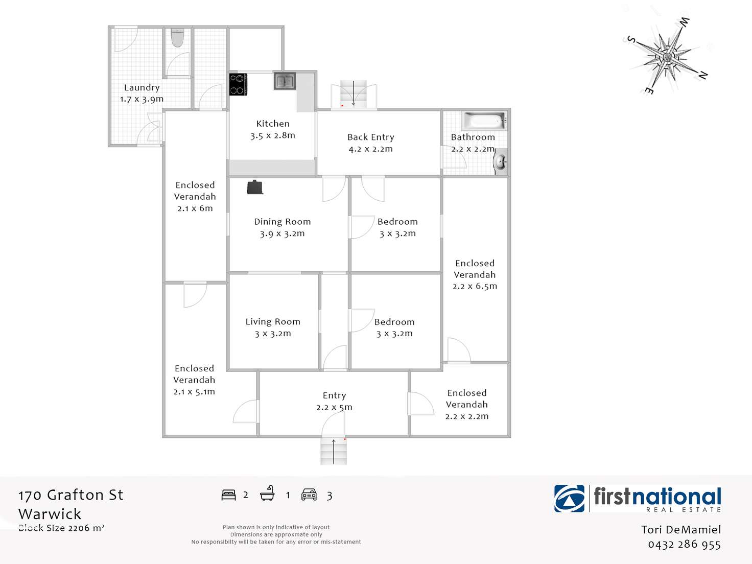 Floorplan of Homely house listing, 170-172 Grafton St, Warwick QLD 4370