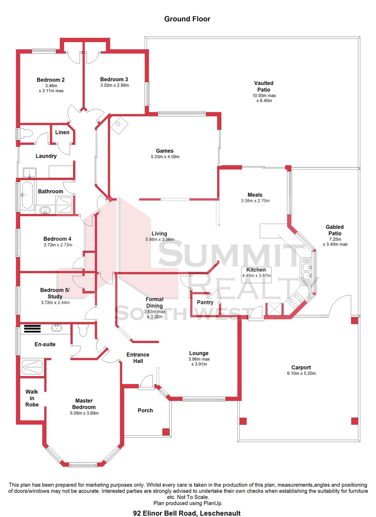 Floorplan of Homely house listing, 92 Elinor Bell Road, Leschenault WA 6233