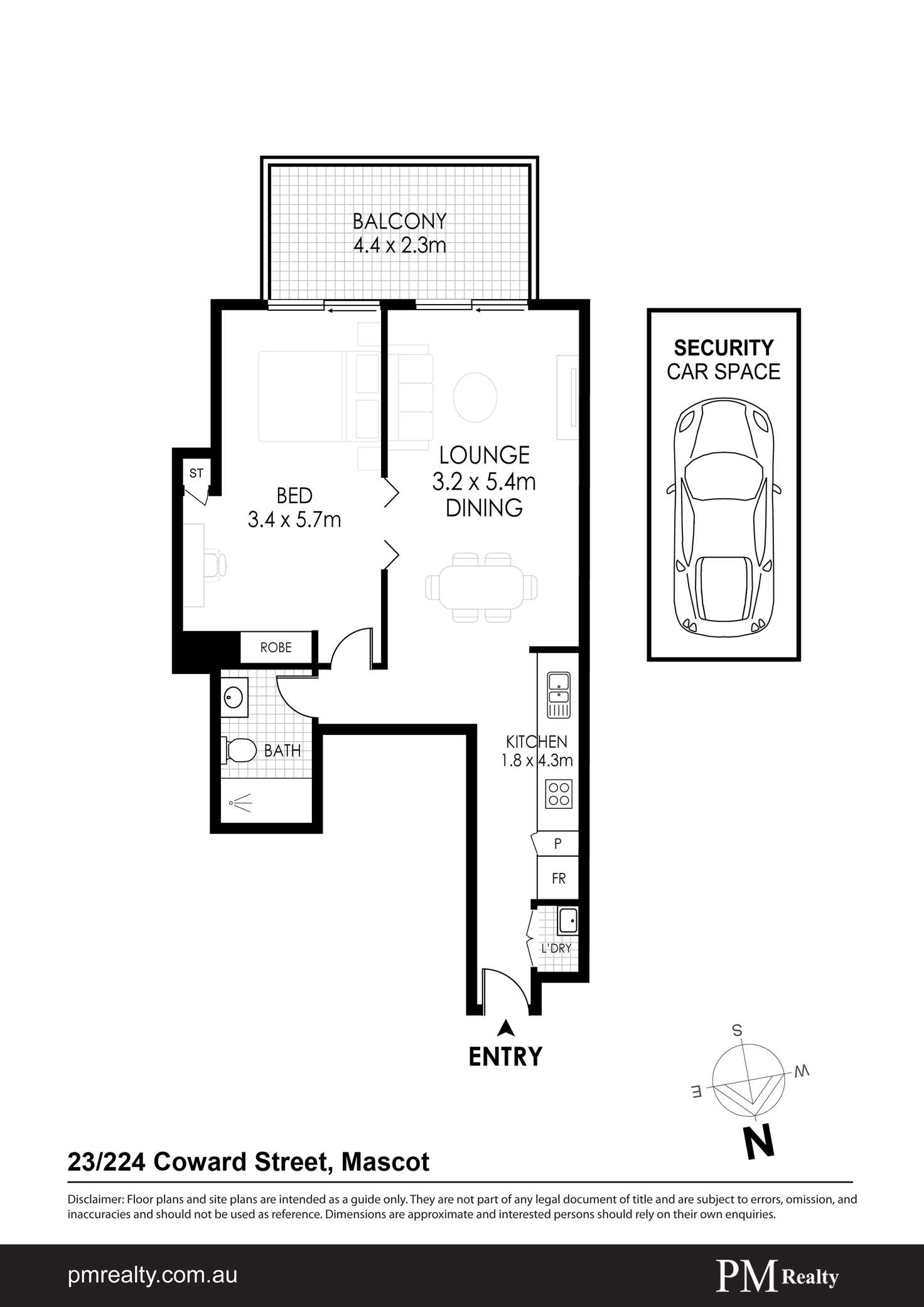 Floorplan of Homely apartment listing, 23/224 Coward St, Mascot NSW 2020