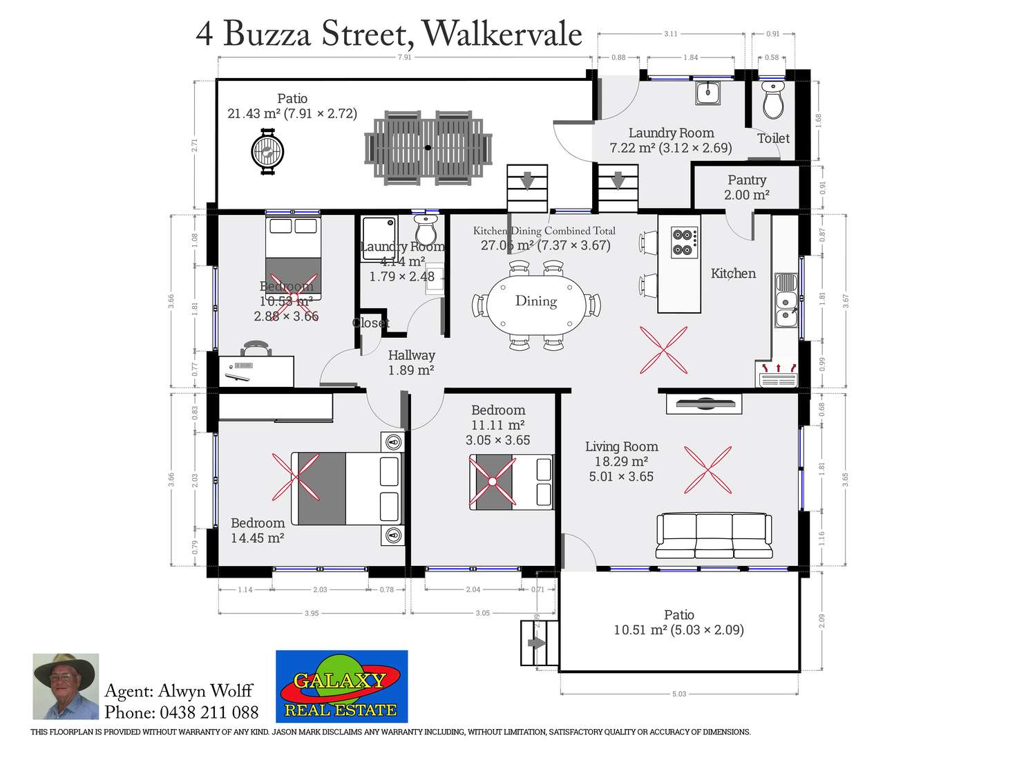 Floorplan of Homely house listing, 4 Buzza St, Walkervale QLD 4670