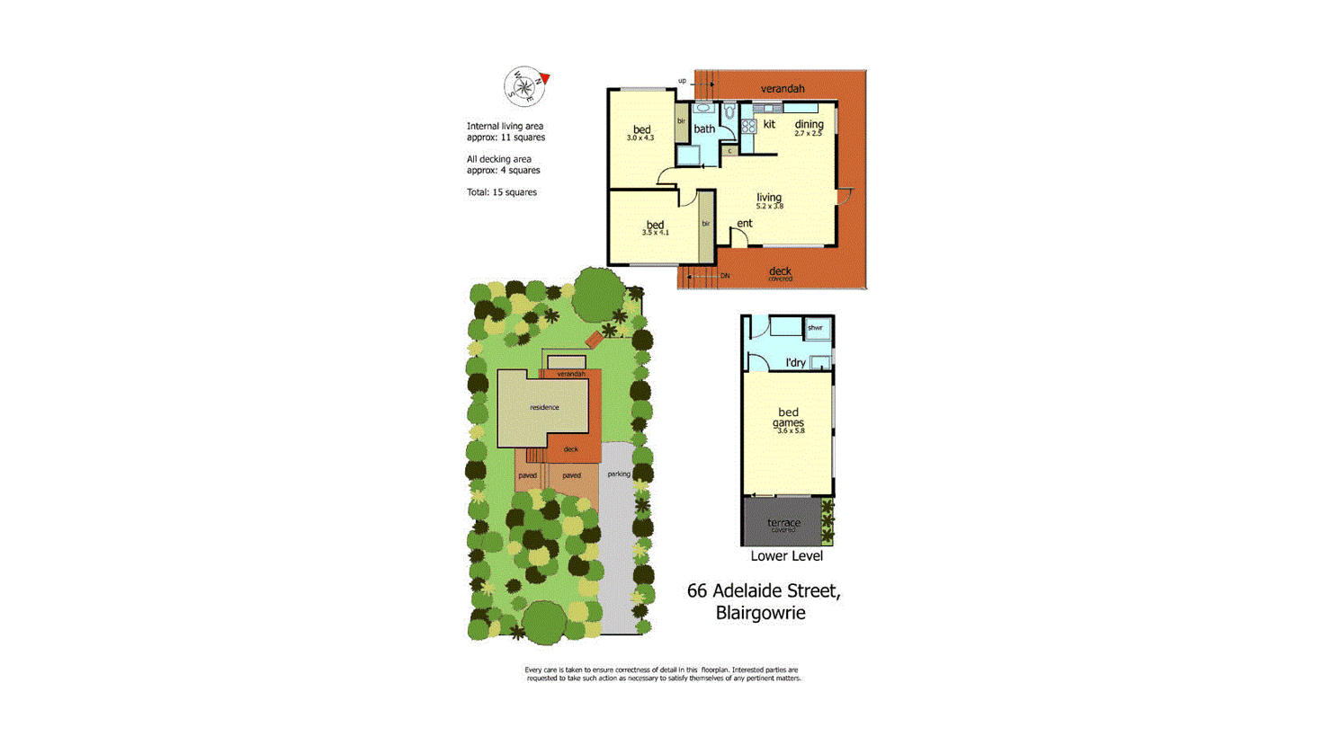 Floorplan of Homely house listing, 66 Adelaide St, Blairgowrie VIC 3942