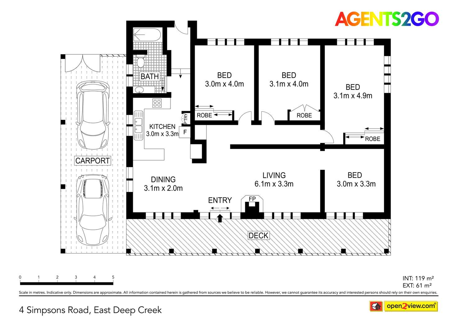 Floorplan of Homely house listing, 4 Simpson Rd, East Deep Creek QLD 4570
