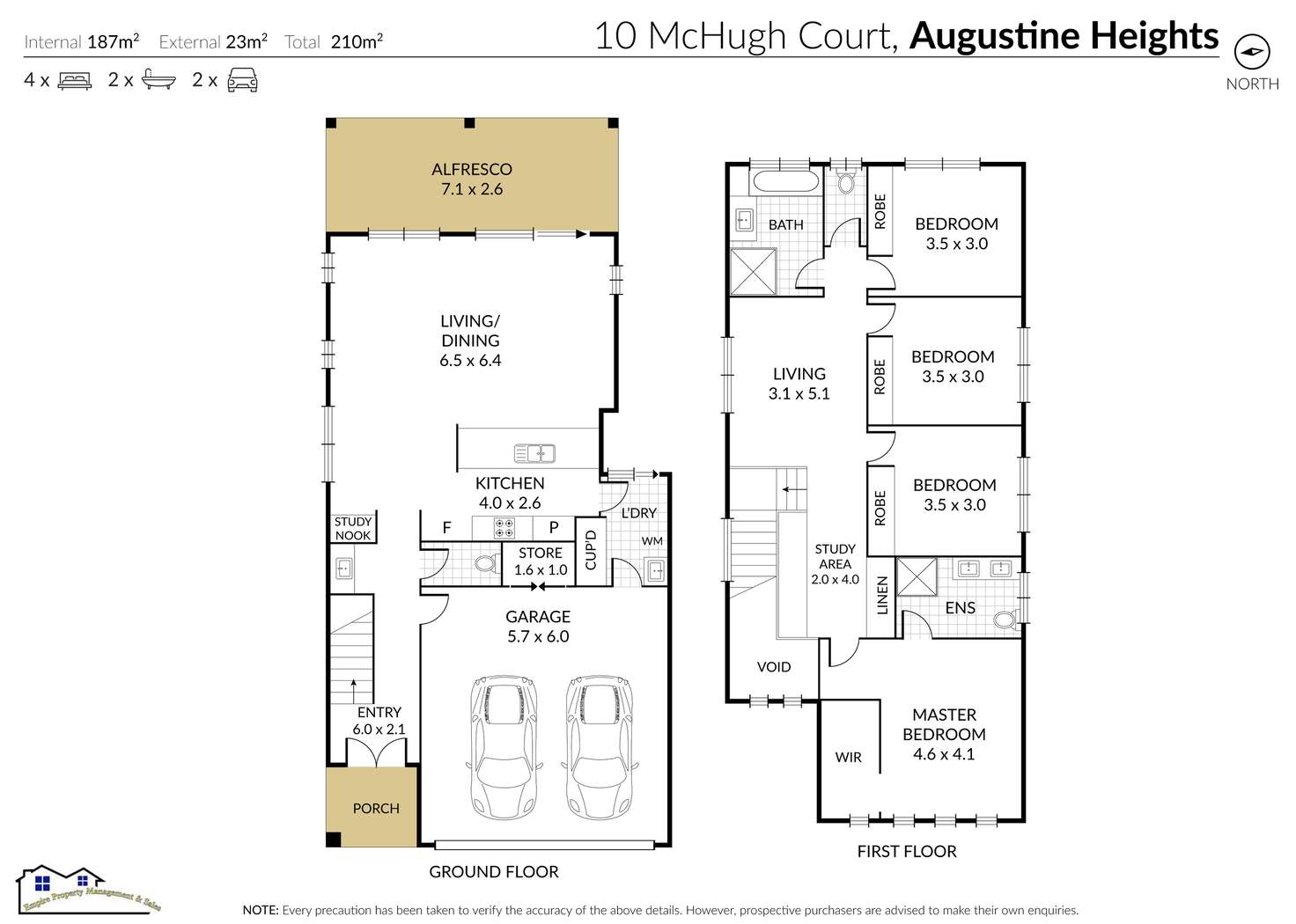 Floorplan of Homely house listing, 10 Mchugh Ct, Augustine Heights QLD 4300