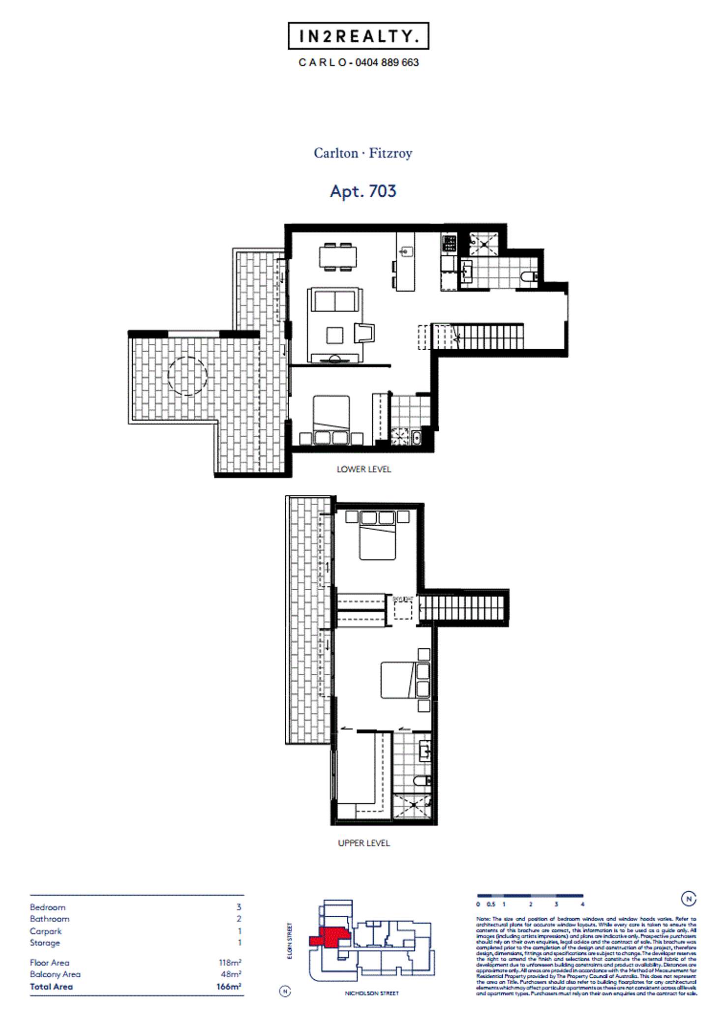 Floorplan of Homely apartment listing, 703/8 Elgin St, Carlton VIC 3053