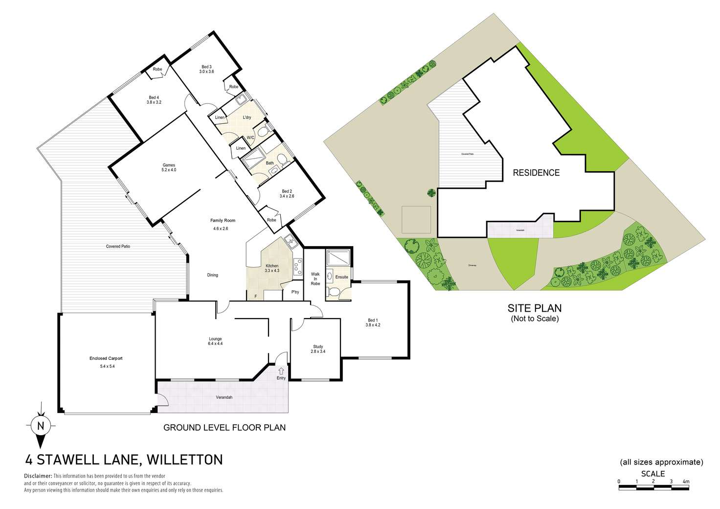 Floorplan of Homely house listing, 4 Stawell Lane, Willetton WA 6155