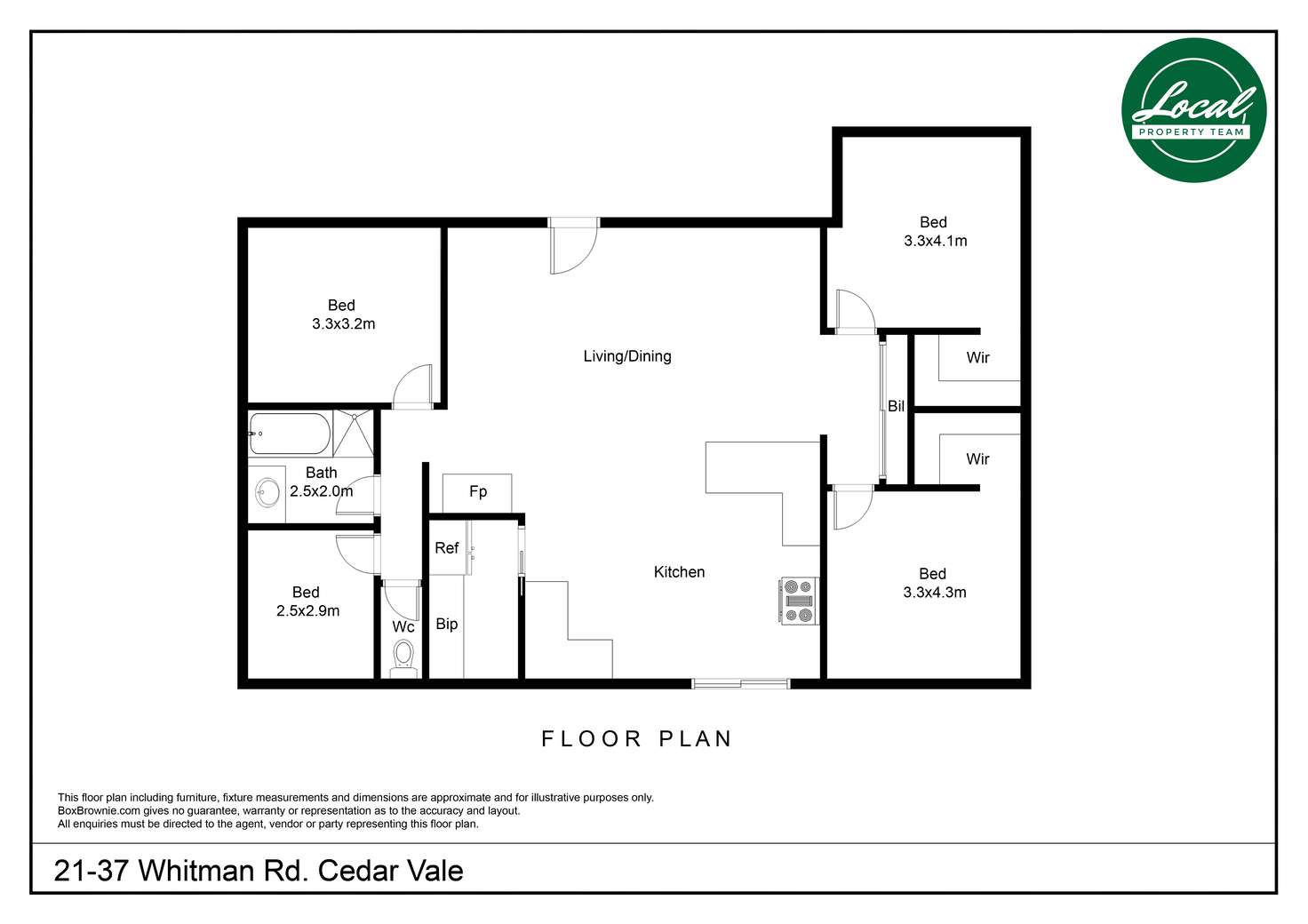 Floorplan of Homely house listing, 21-37 Whitman Rd, Cedar Vale QLD 4285