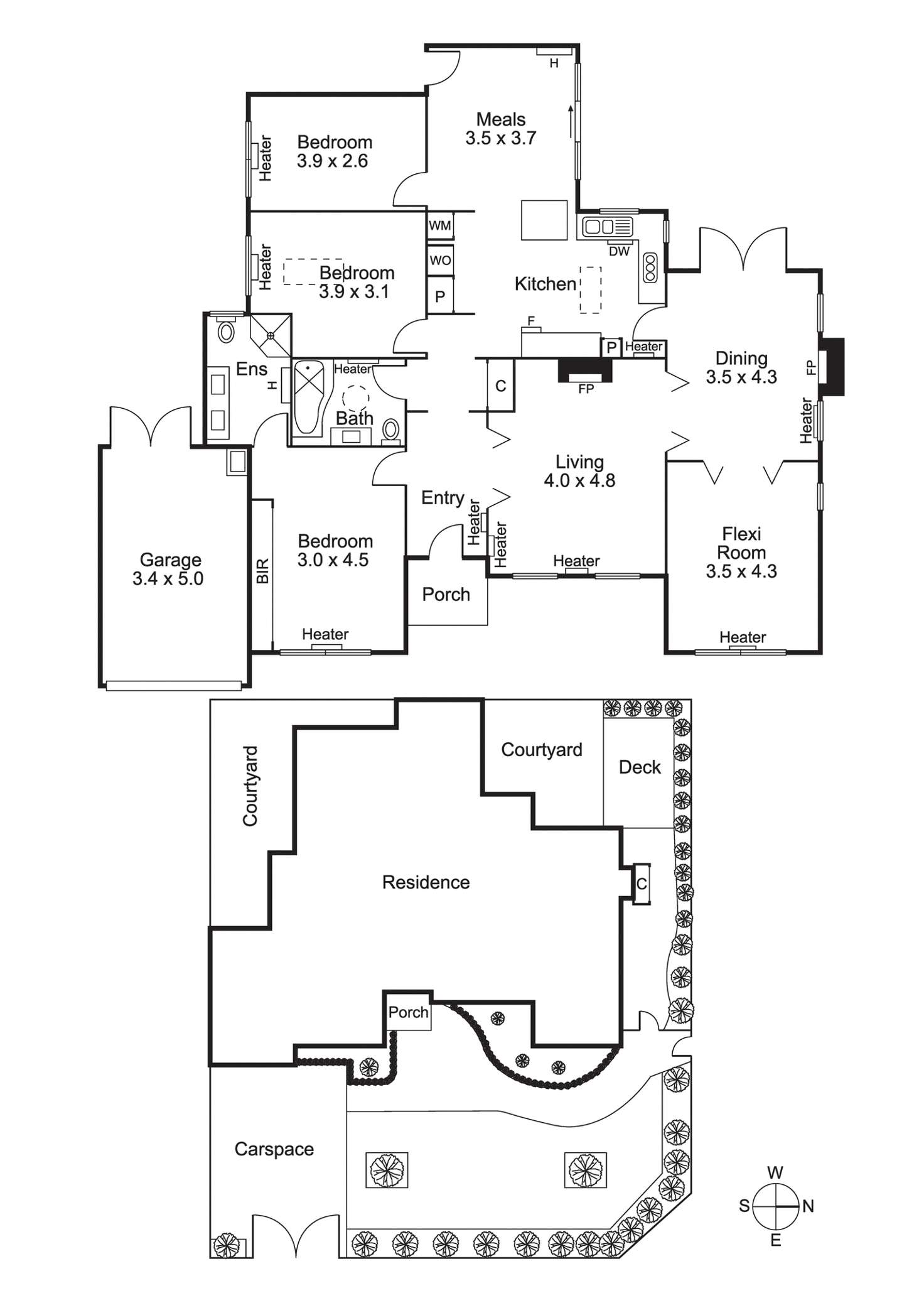 Floorplan of Homely house listing, 3 Canberra Gr, Brighton East VIC 3187
