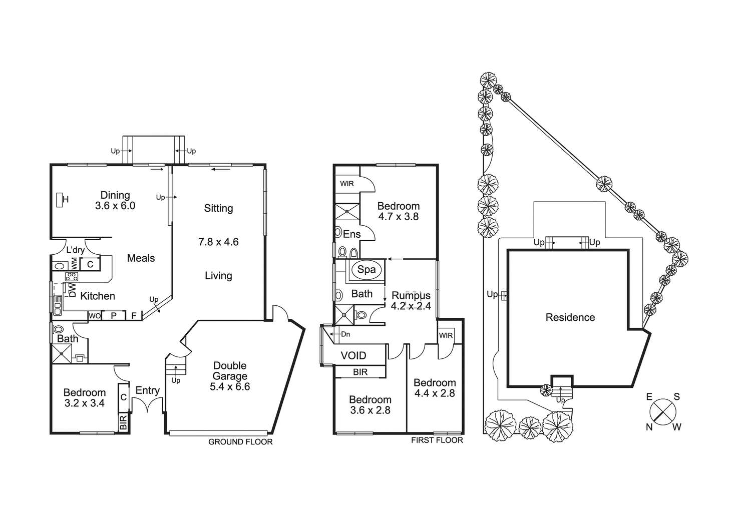 Floorplan of Homely townhouse listing, 2/2 Vine Gr, Carnegie VIC 3163