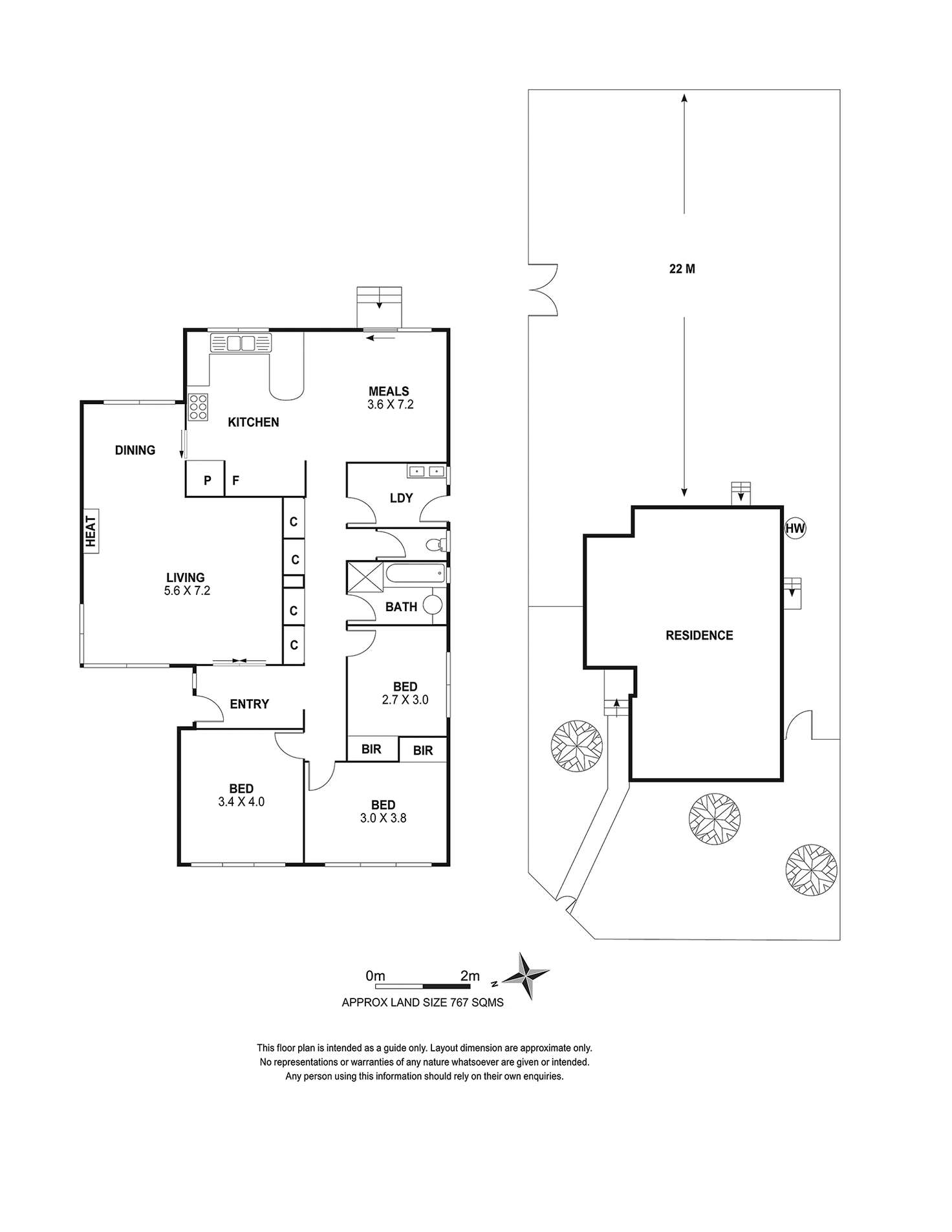 Floorplan of Homely house listing, 129 Rosslyn Ave, Seaford VIC 3198