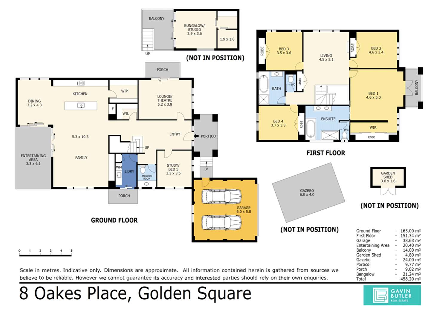 Floorplan of Homely house listing, 8 Oakes Pl, Golden Square VIC 3555