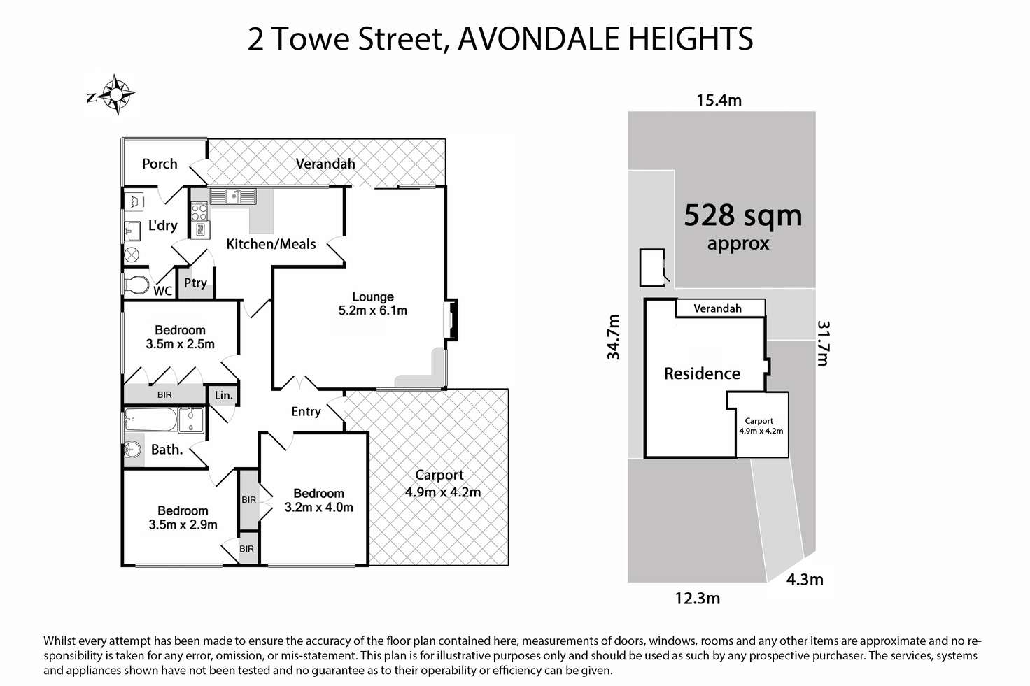 Floorplan of Homely house listing, 2 Towe Street, Avondale Heights VIC 3034