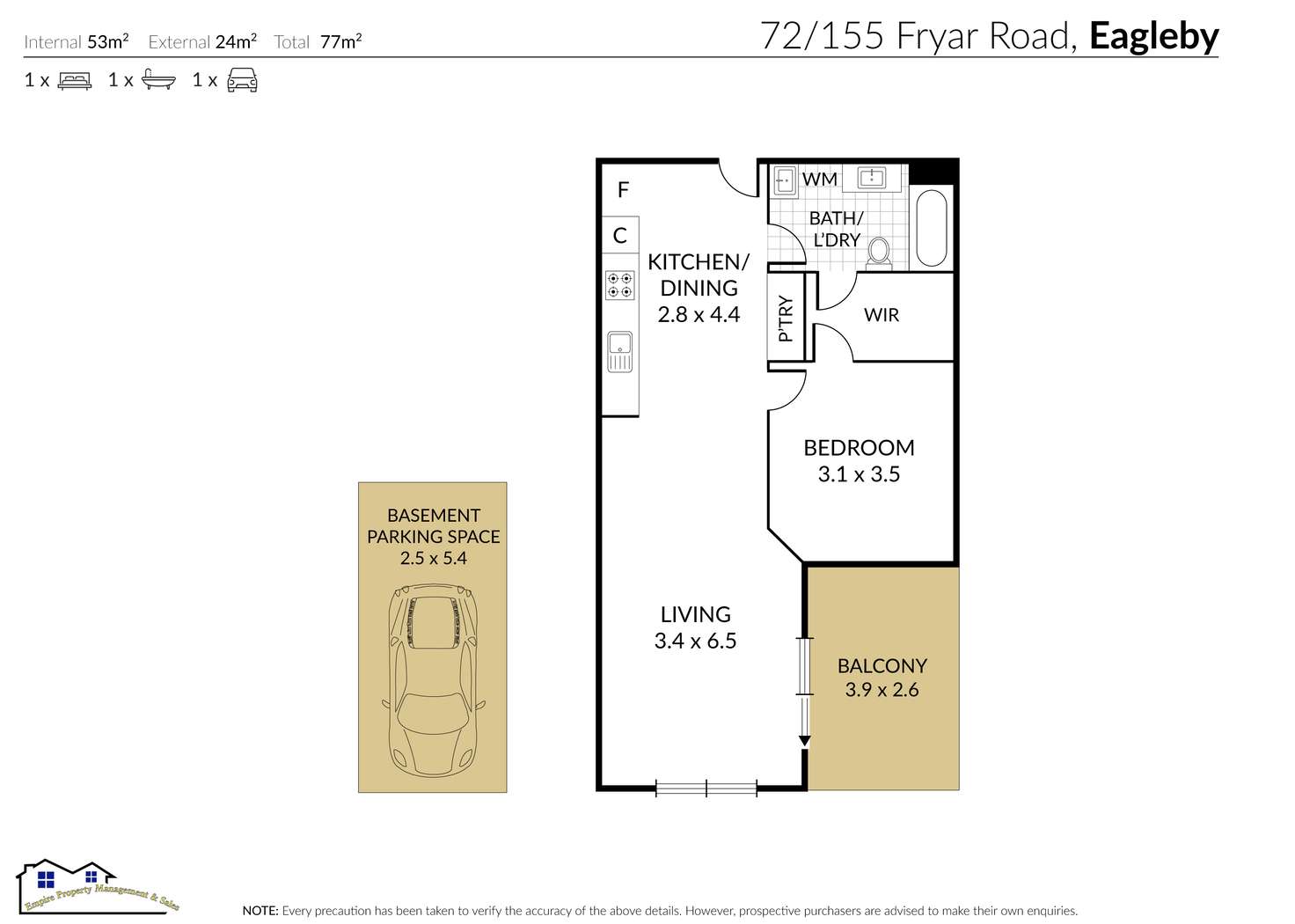 Floorplan of Homely unit listing, Unit 72/155-163 Fryar Rd, Eagleby QLD 4207