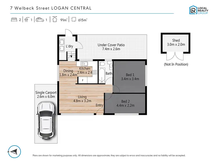 Floorplan of Homely house listing, 7 Welbeck St, Logan Central QLD 4114