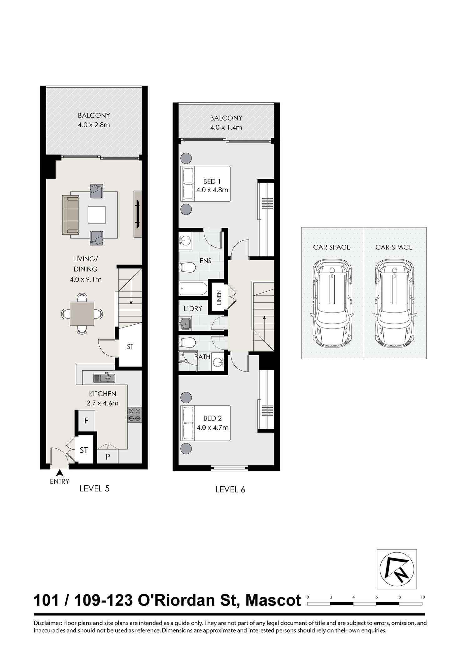 Floorplan of Homely apartment listing, 101/109-123 O'riordan Street, Mascot NSW 2020