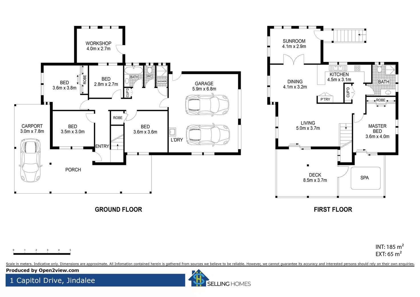 Floorplan of Homely house listing, 1 Capitol Dr, Jindalee QLD 4074