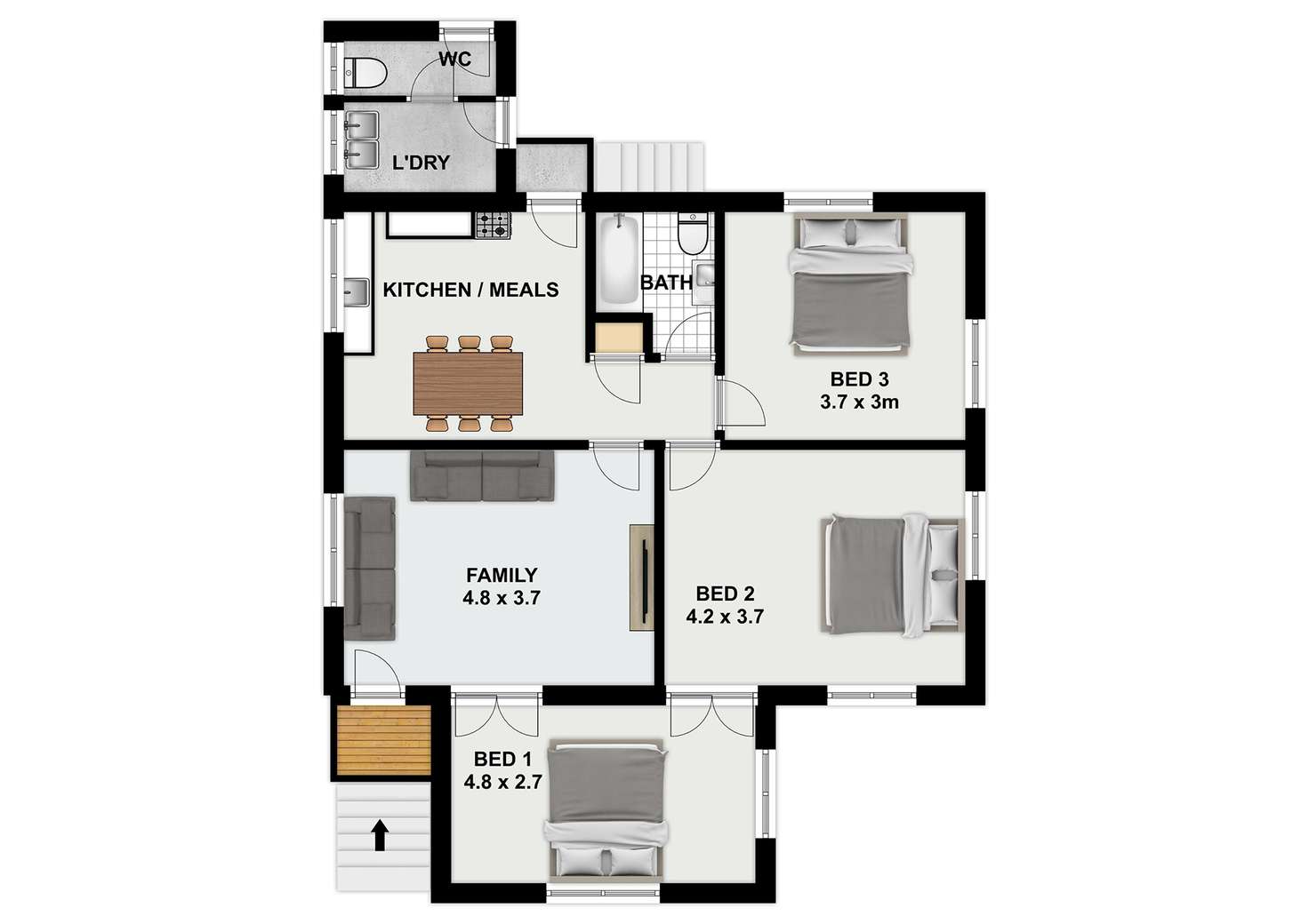 Floorplan of Homely house listing, 65 Balsa St, Inala QLD 4077