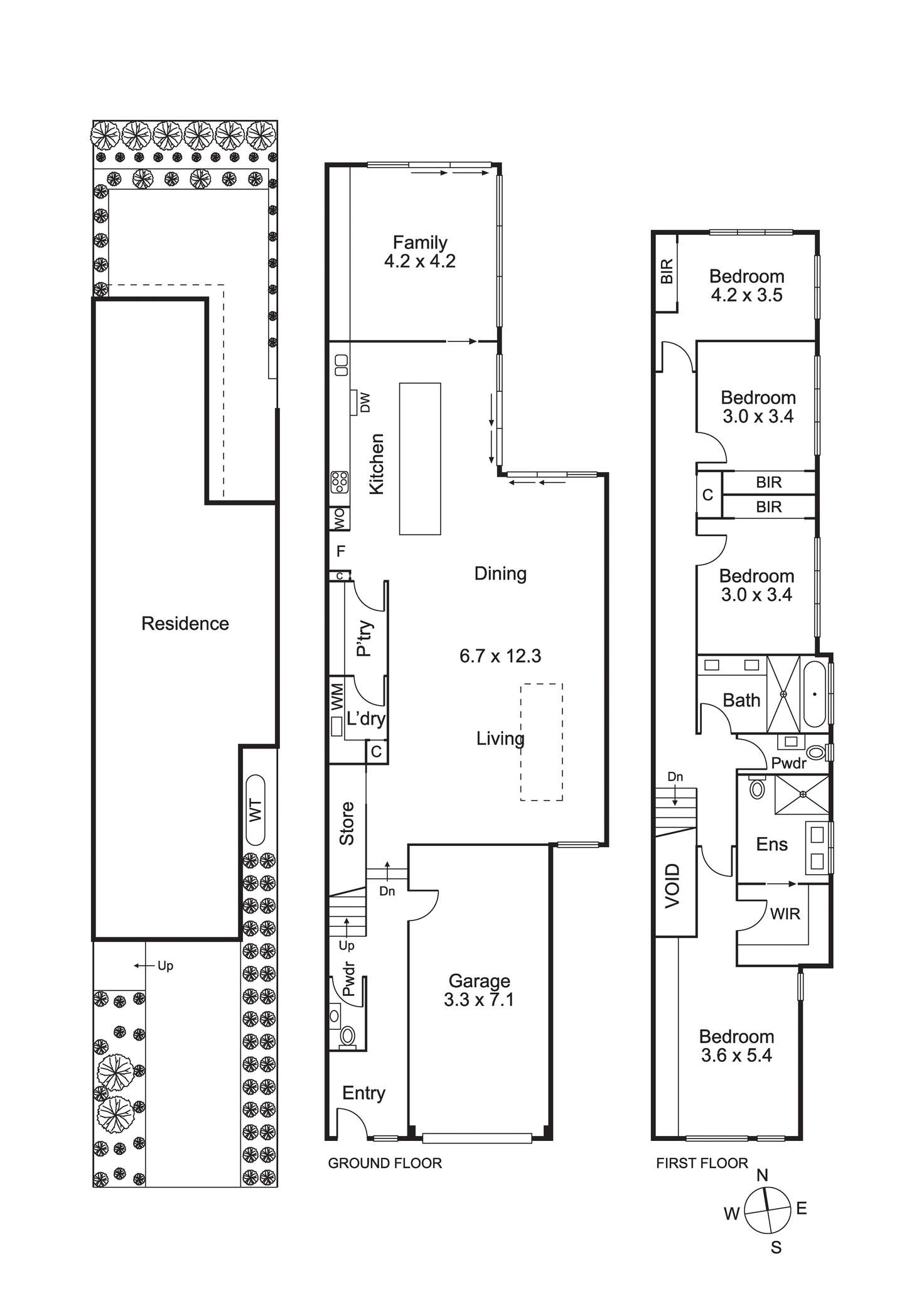 Floorplan of Homely townhouse listing, 28A Florence St, Brighton East VIC 3187