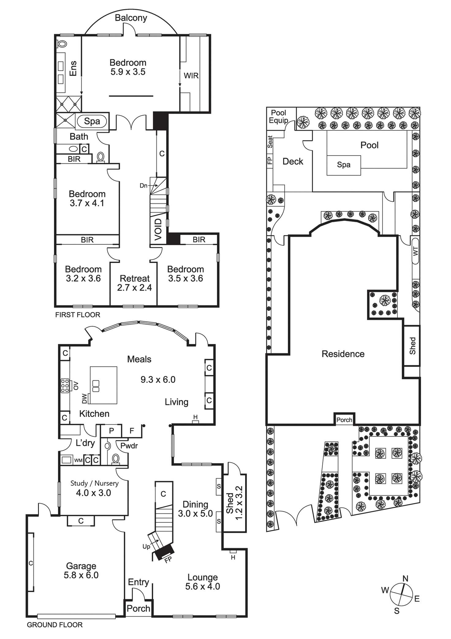 Floorplan of Homely house listing, 46 Outer Crescent, Brighton VIC 3186