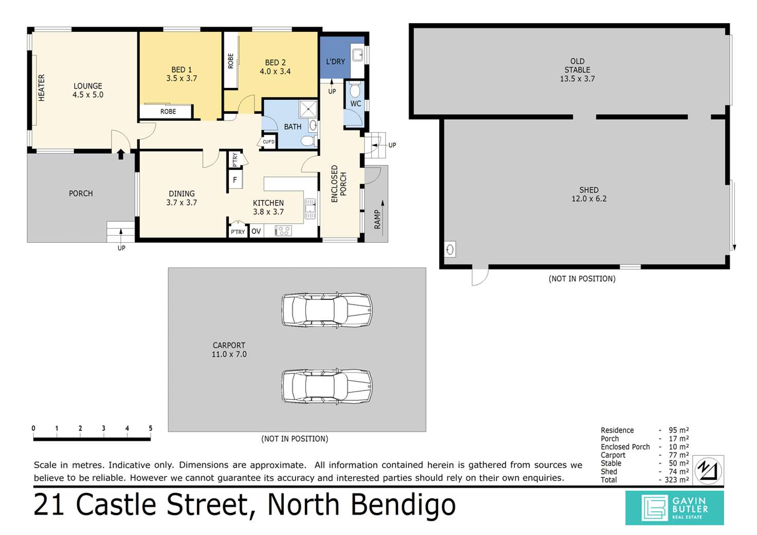 Floorplan of Homely house listing, 21 Castle St, North Bendigo VIC 3550