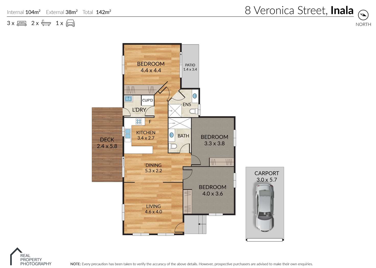 Floorplan of Homely house listing, 8 Veronica St, Inala QLD 4077