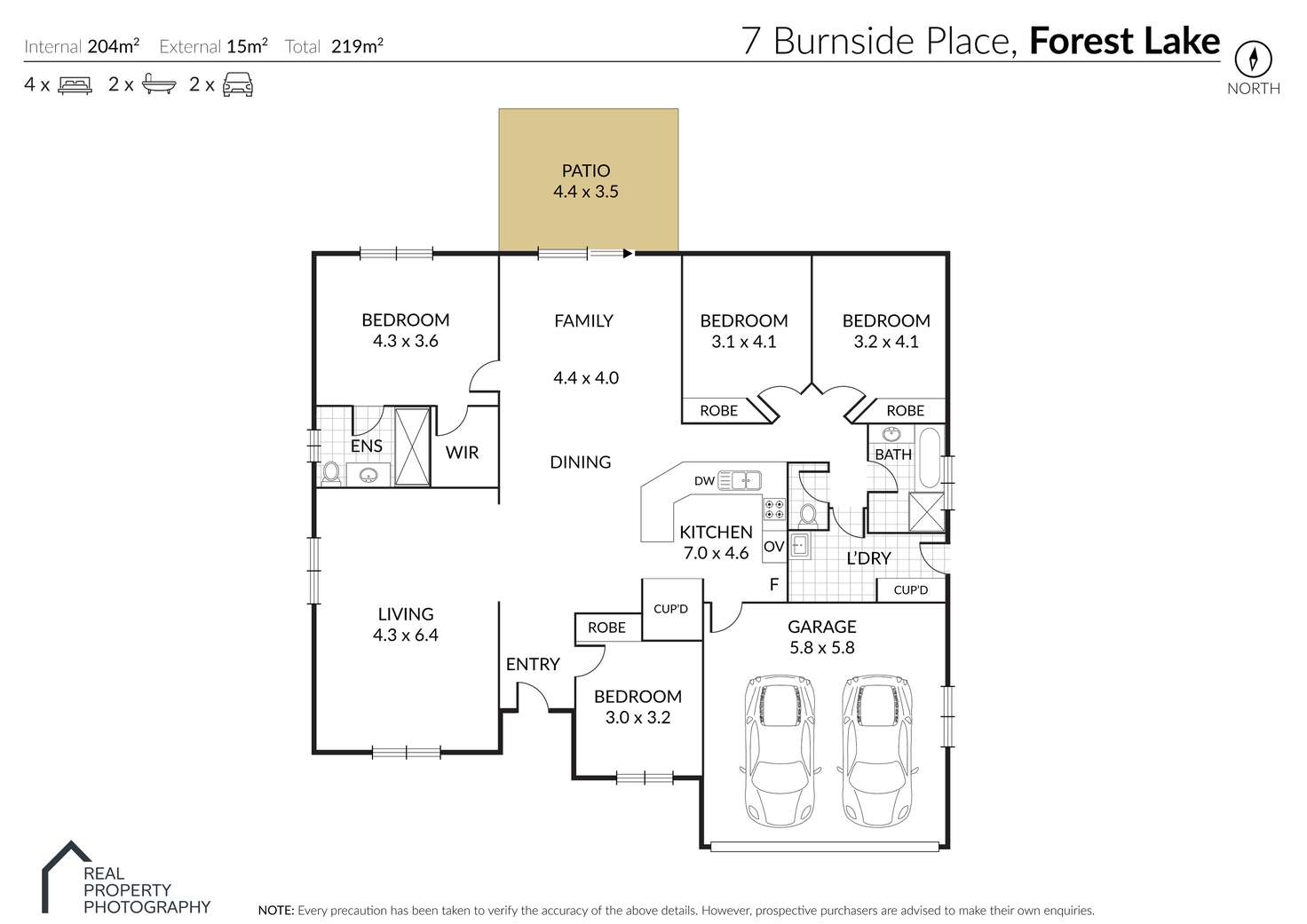 Floorplan of Homely house listing, 7 Burnside Pl, Forest Lake QLD 4078