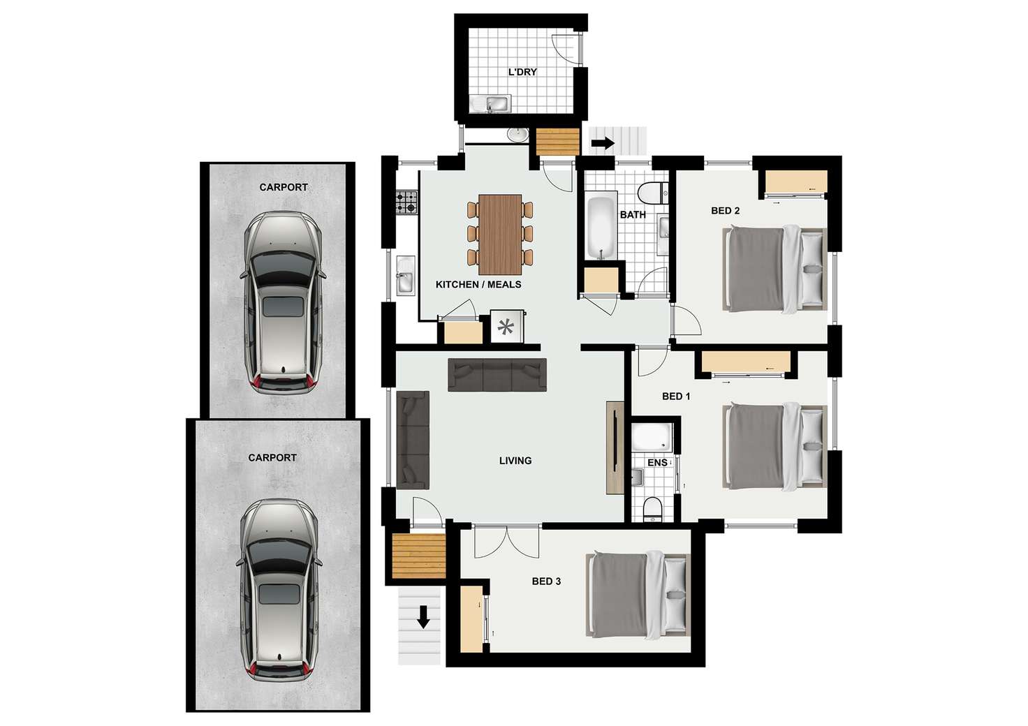 Floorplan of Homely house listing, 33 Barberry St, Inala QLD 4077