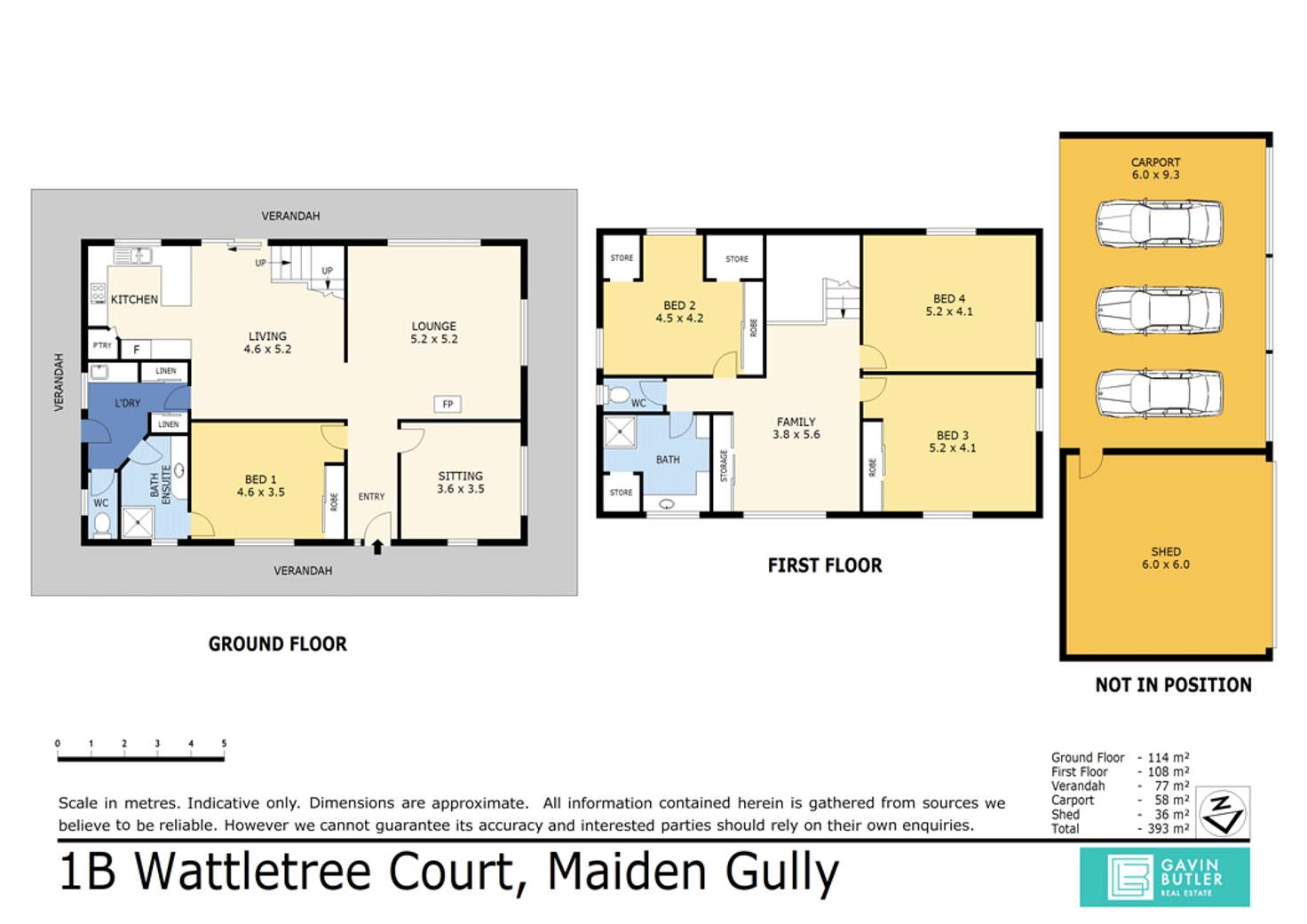 Floorplan of Homely house listing, 1B Wattletree Court, Maiden Gully VIC 3551