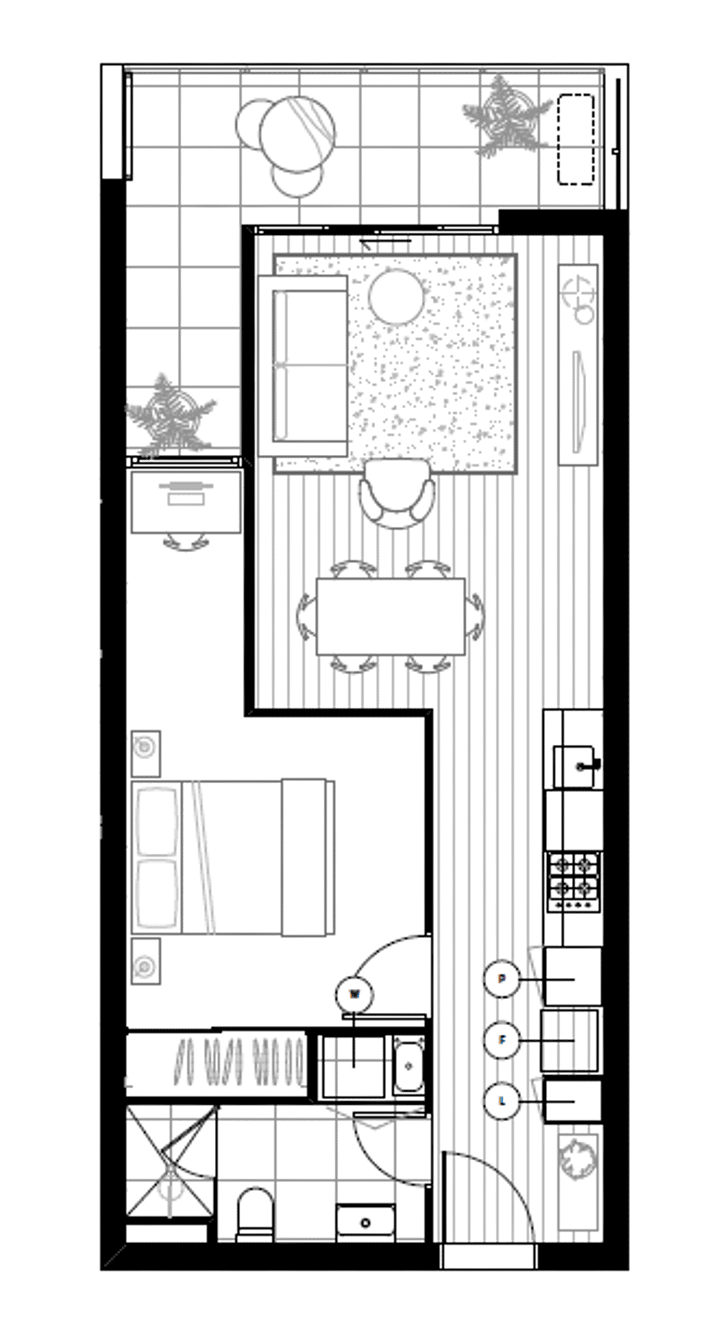 Floorplan of Homely apartment listing, 306/260 Burwood Highway, Burwood VIC 3125