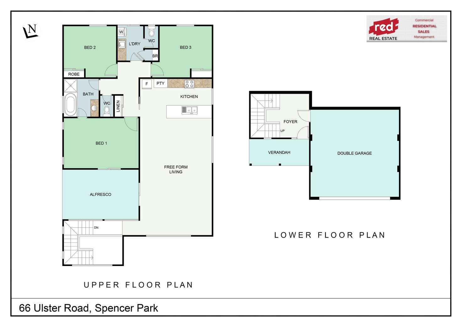 Floorplan of Homely townhouse listing, 66 Ulster Rd, Spencer Park WA 6330