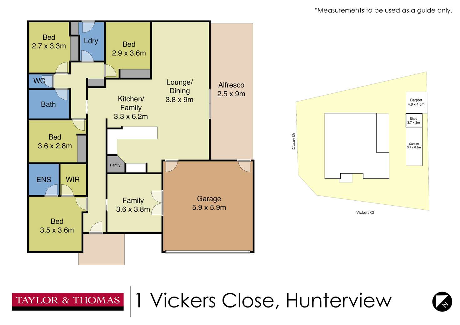 Floorplan of Homely house listing, 1 Vickers Close, Singleton NSW 2330