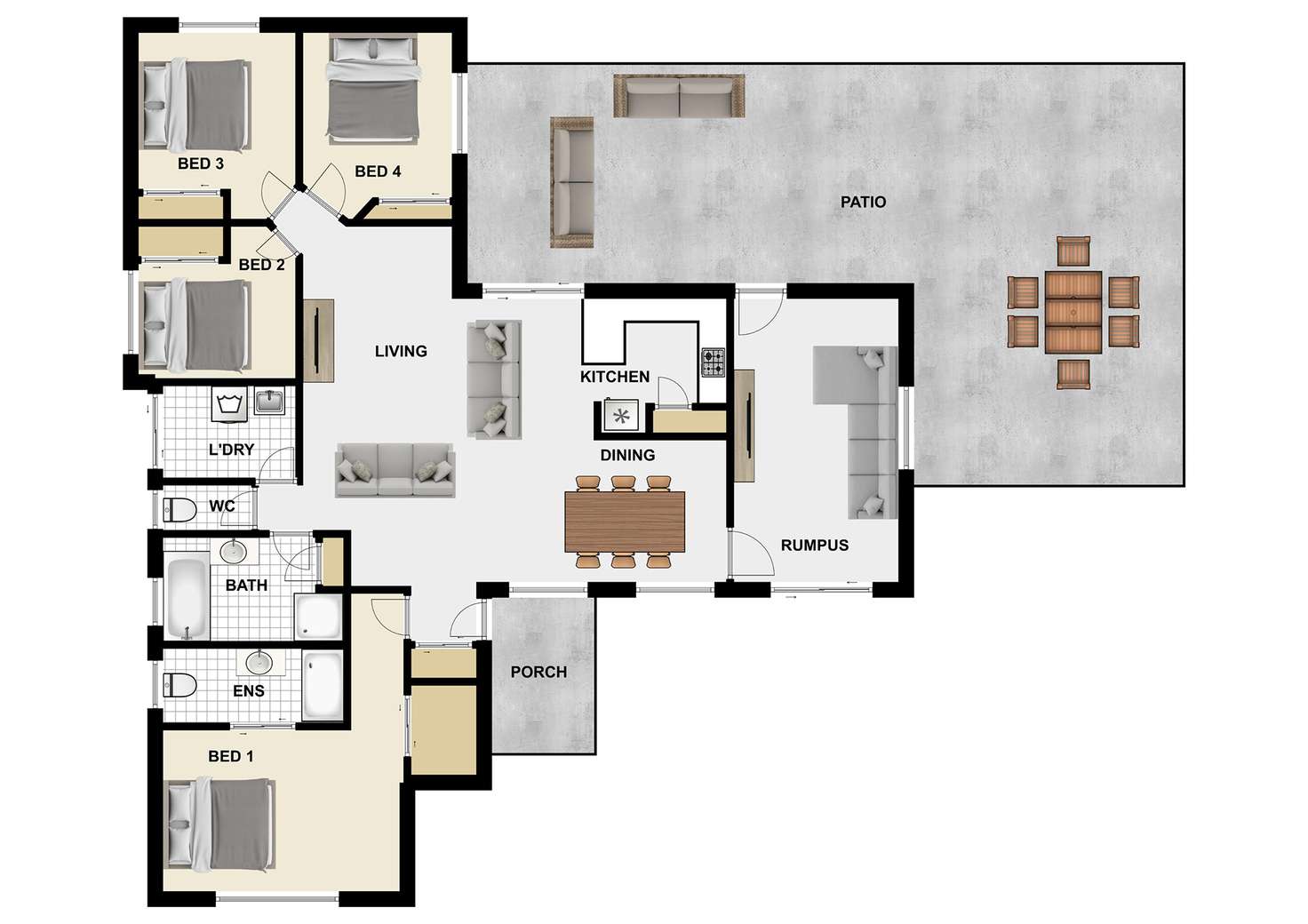 Floorplan of Homely house listing, 7 Onyx Pl, Springfield QLD 4300
