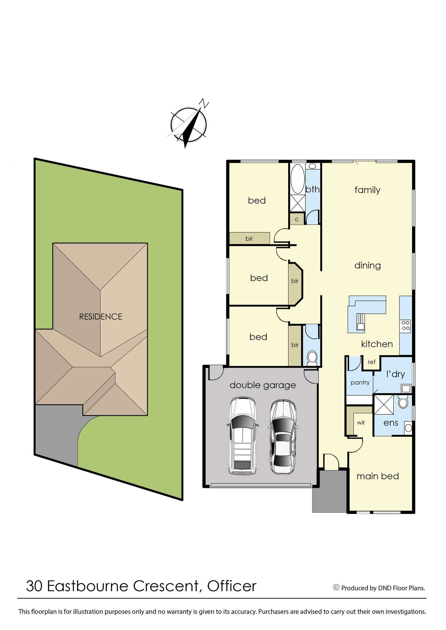 Floorplan of Homely house listing, 30 Eastbourne Cres, Officer VIC 3809