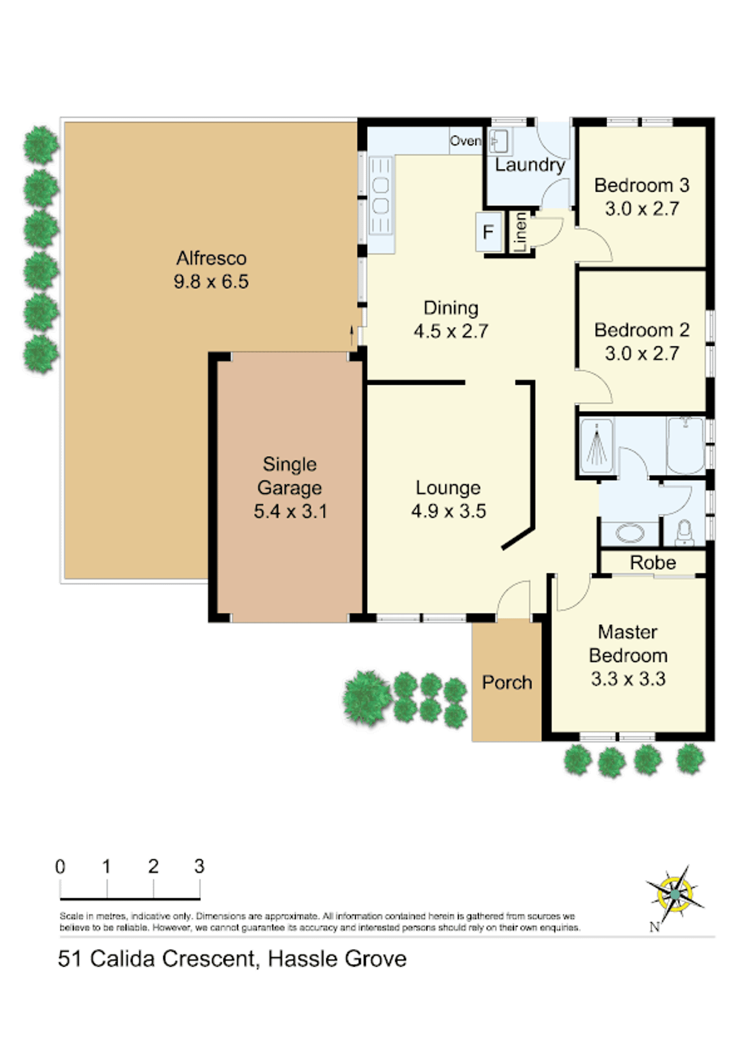 Floorplan of Homely house listing, 51 Calida Cres, Hassall Grove NSW 2761