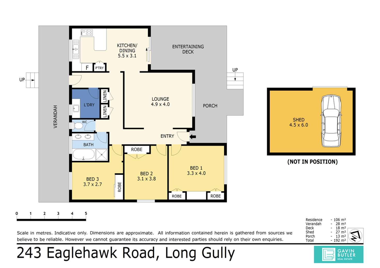 Floorplan of Homely house listing, 243 Eaglehawk Rd, Long Gully VIC 3550