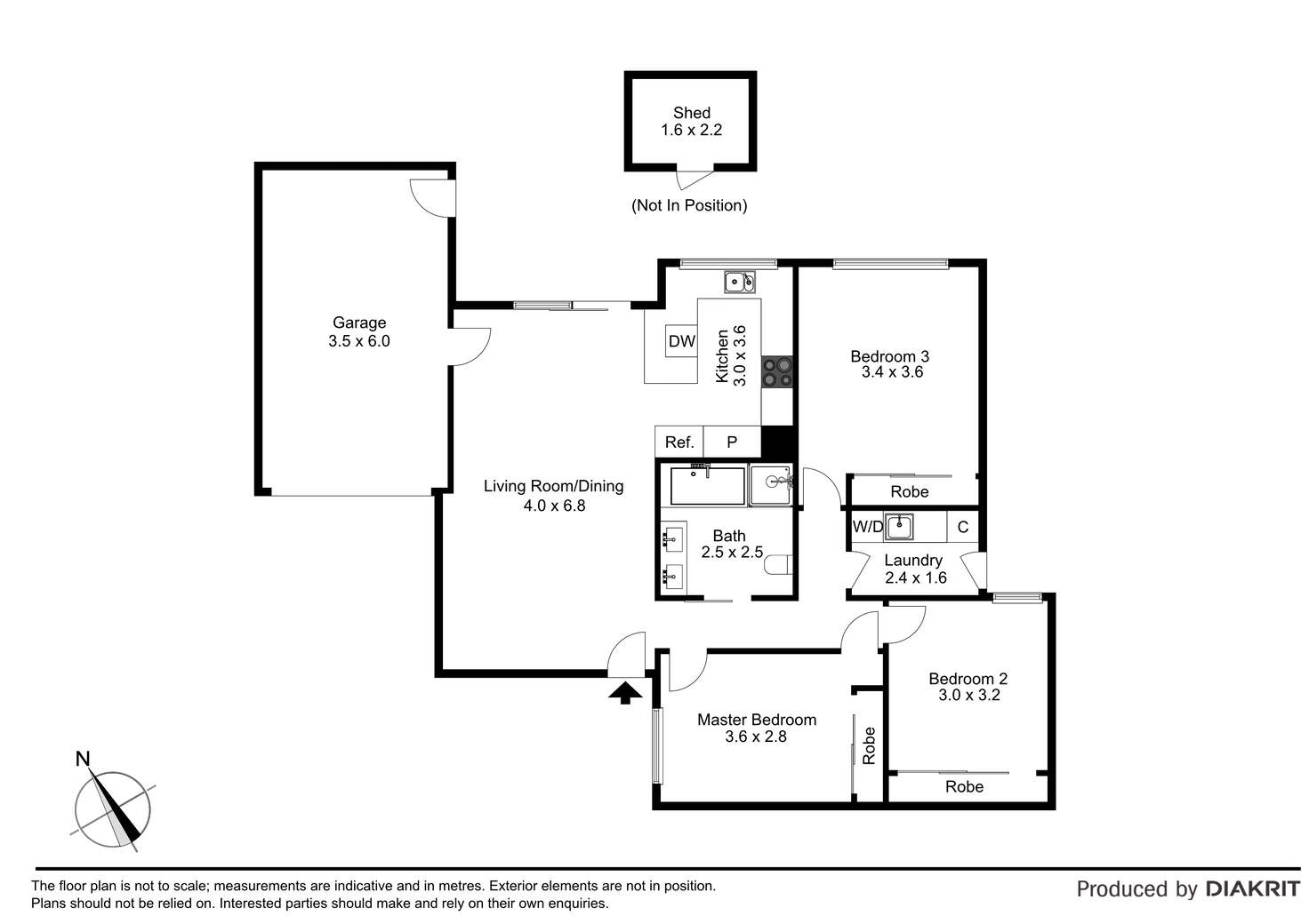 Floorplan of Homely unit listing, 3/24 Robson Avenue, Avondale Heights VIC 3034