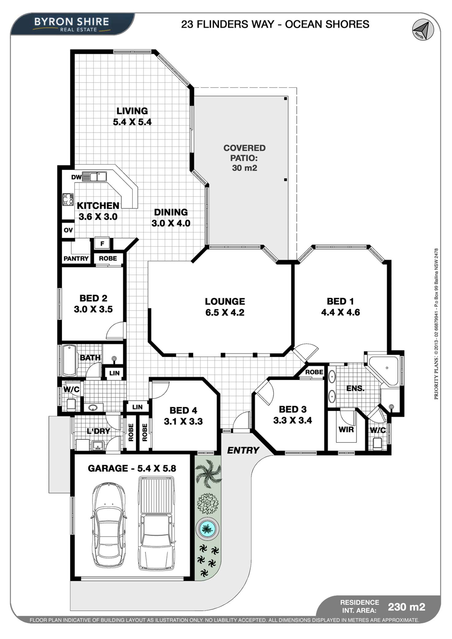 Floorplan of Homely house listing, 23 Flinders Way, Ocean Shores NSW 2483