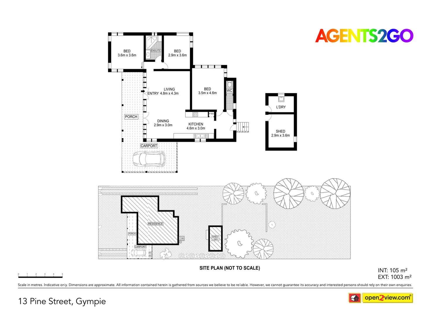 Floorplan of Homely house listing, 13 Pine St, Gympie QLD 4570