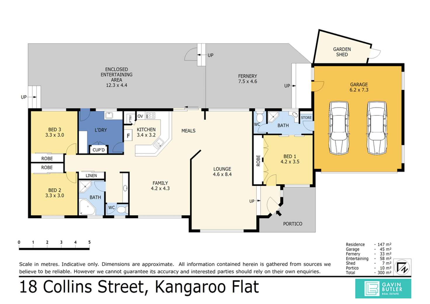 Floorplan of Homely house listing, 18 Collins St, Kangaroo Flat VIC 3555
