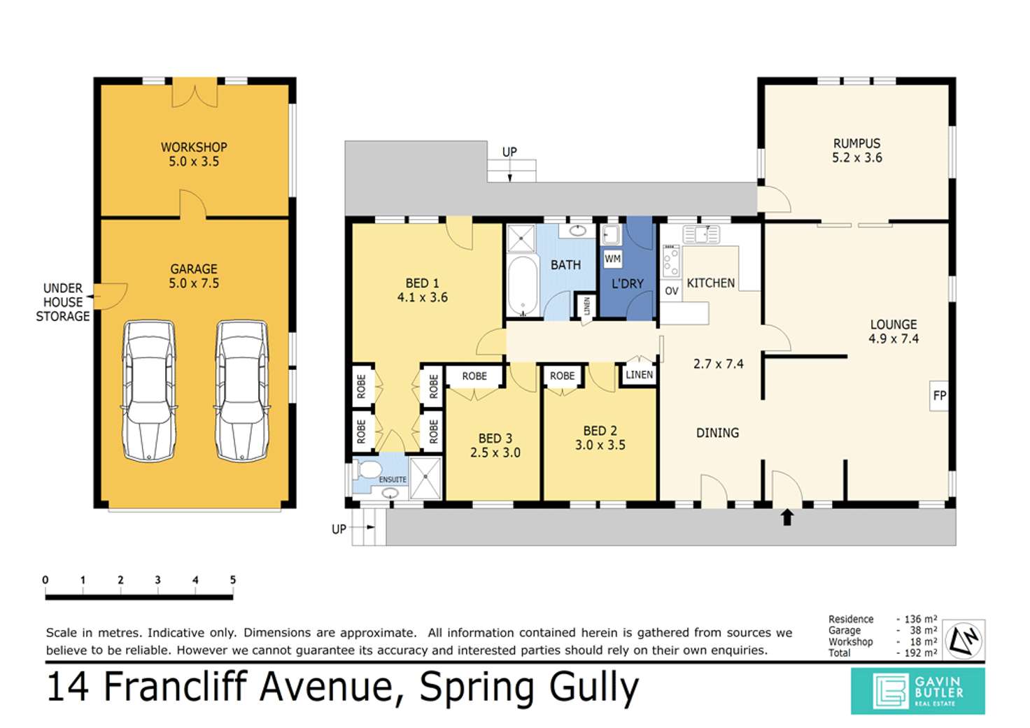 Floorplan of Homely house listing, 14 Francliff Ave, Spring Gully VIC 3550