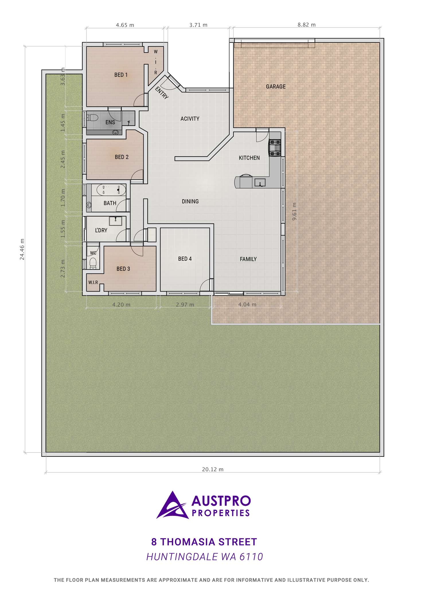 Floorplan of Homely house listing, 8 Thomasia Street, Huntingdale WA 6110