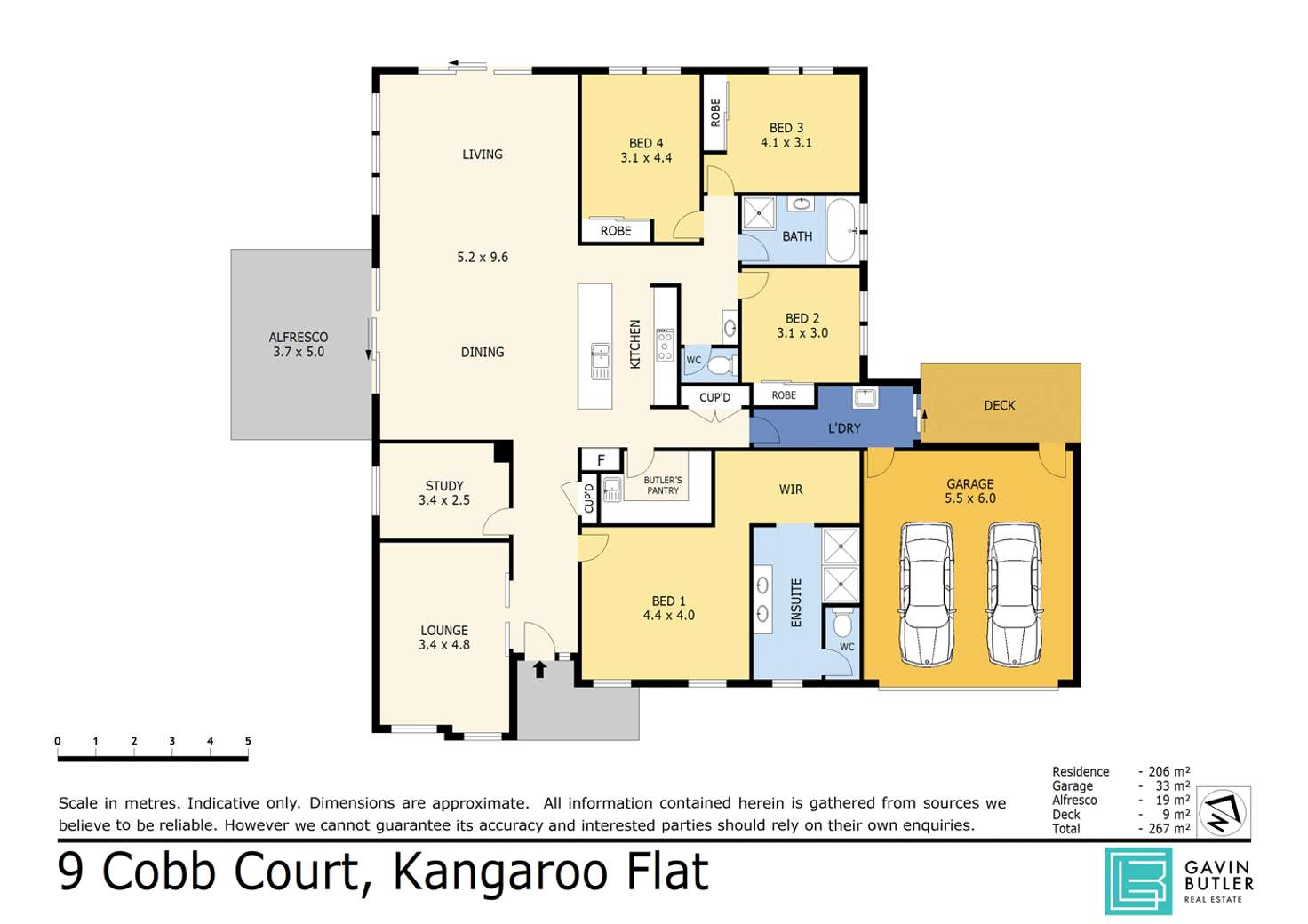 Floorplan of Homely house listing, 9 Cobb Ct, Kangaroo Flat VIC 3555