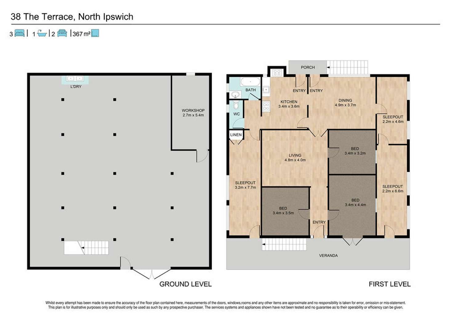 Floorplan of Homely house listing, 38 The Terrace, North Ipswich QLD 4305