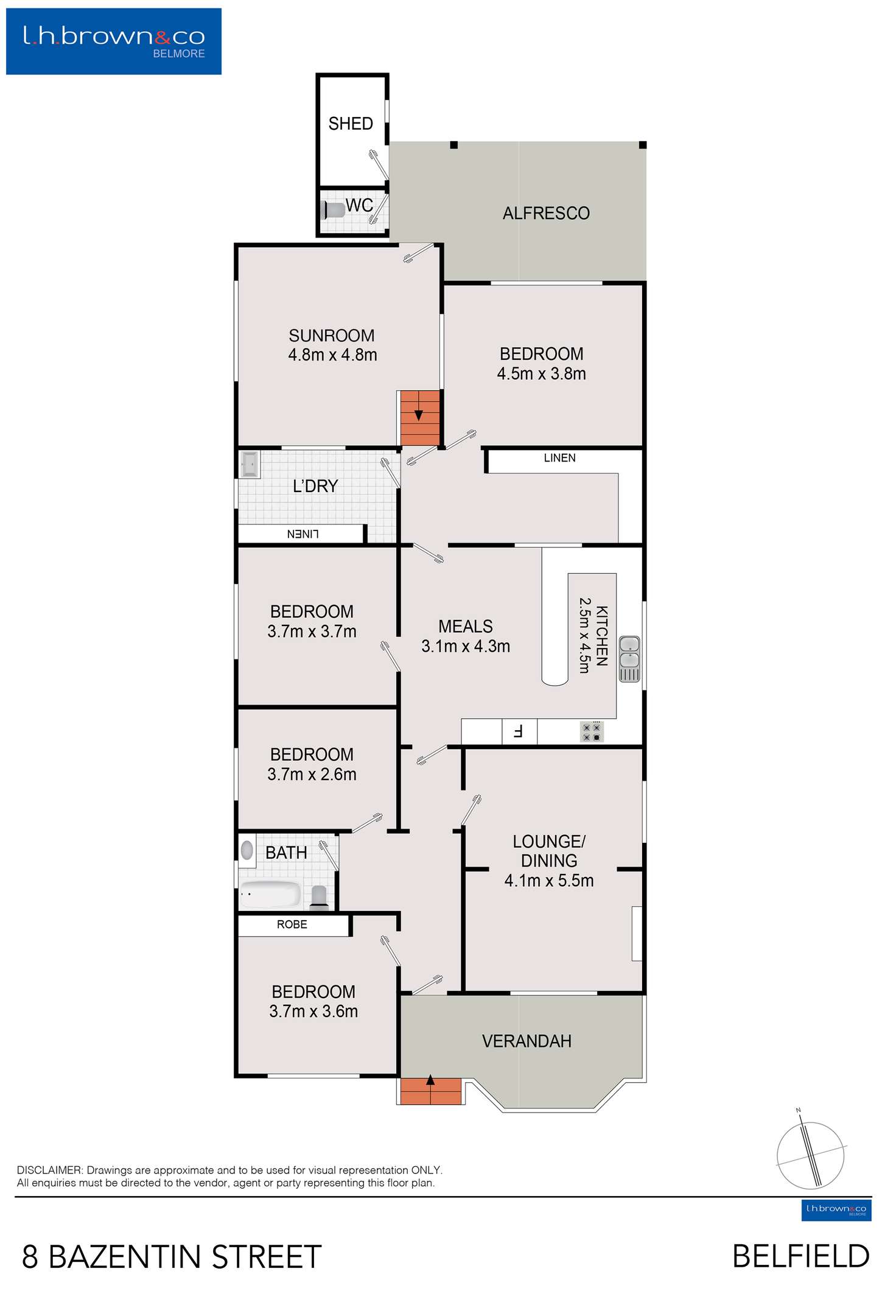 Floorplan of Homely house listing, 8 Bazentin St, Belfield NSW 2191