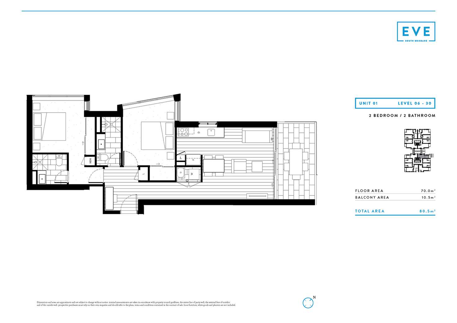 Floorplan of Homely apartment listing, Unit 21801/28 Merivale St, South Brisbane QLD 4101