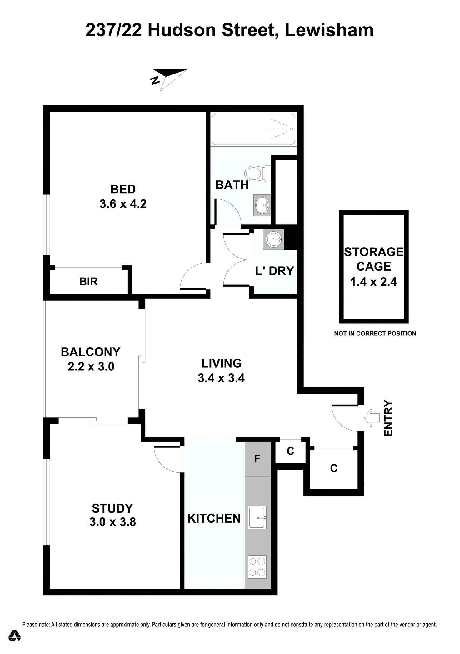 Floorplan of Homely apartment listing, Unit 237/78-90 Old Canterbury Rd, Lewisham NSW 2049