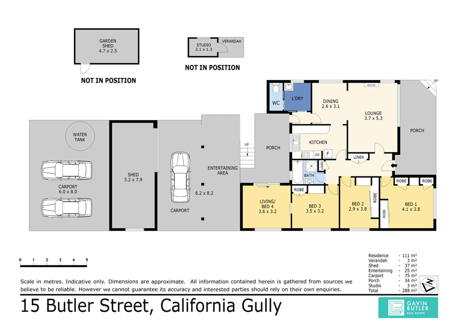 Floorplan of Homely house listing, 15 Butler St, California Gully VIC 3556