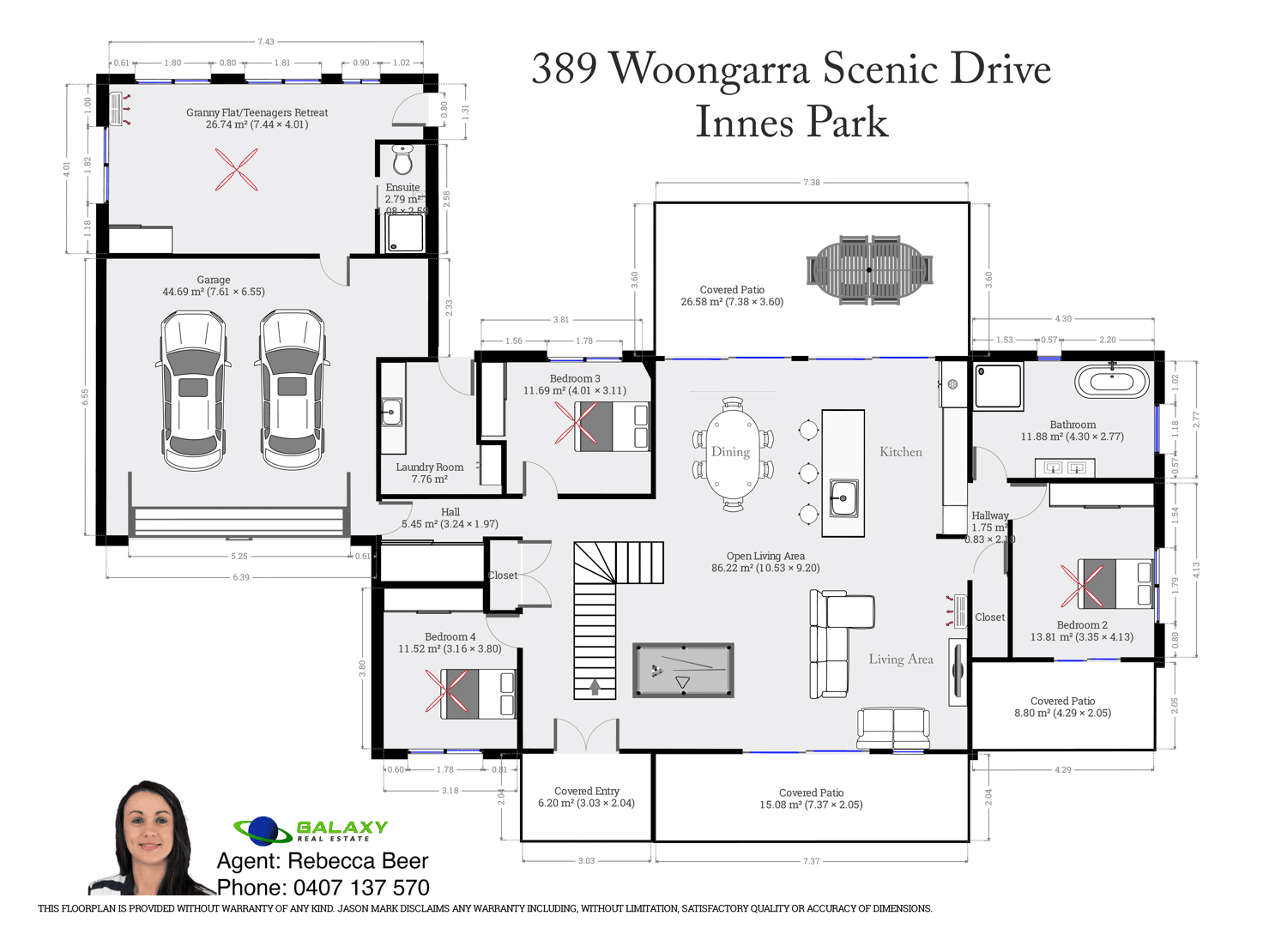 Floorplan of Homely house listing, 389 Woongarra Scenic Drive, Innes Park QLD 4670