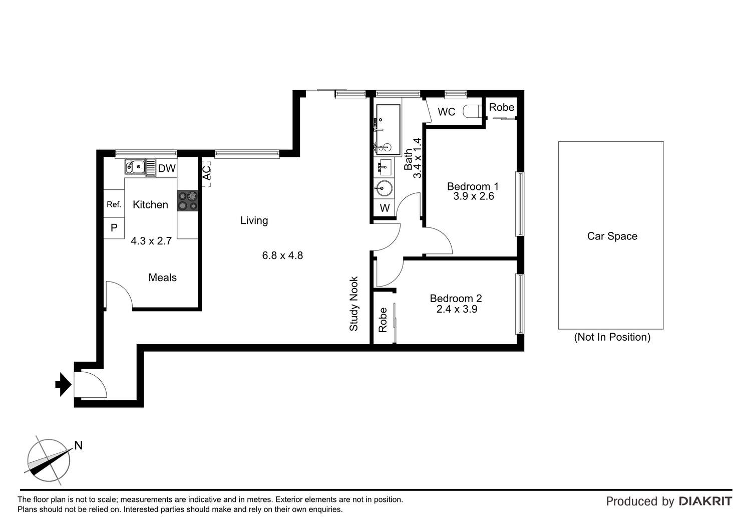 Floorplan of Homely apartment listing, 2/21 Spencer Street, Essendon VIC 3040