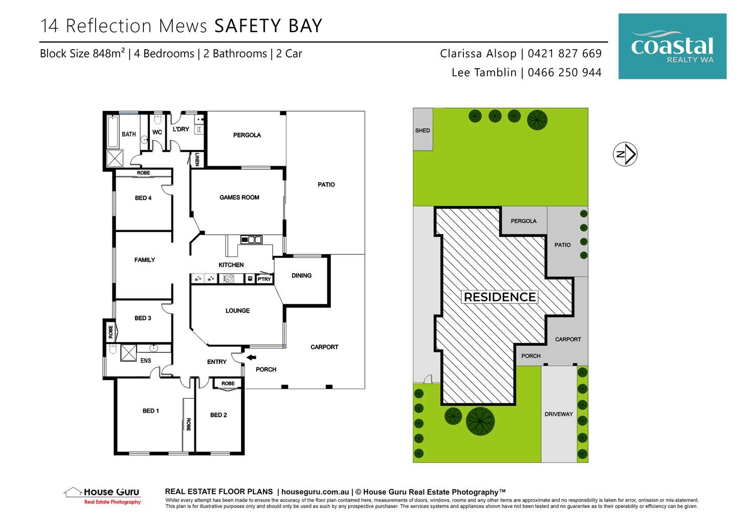 Floorplan of Homely house listing, 14 Reflection Mews, Safety Bay WA 6169