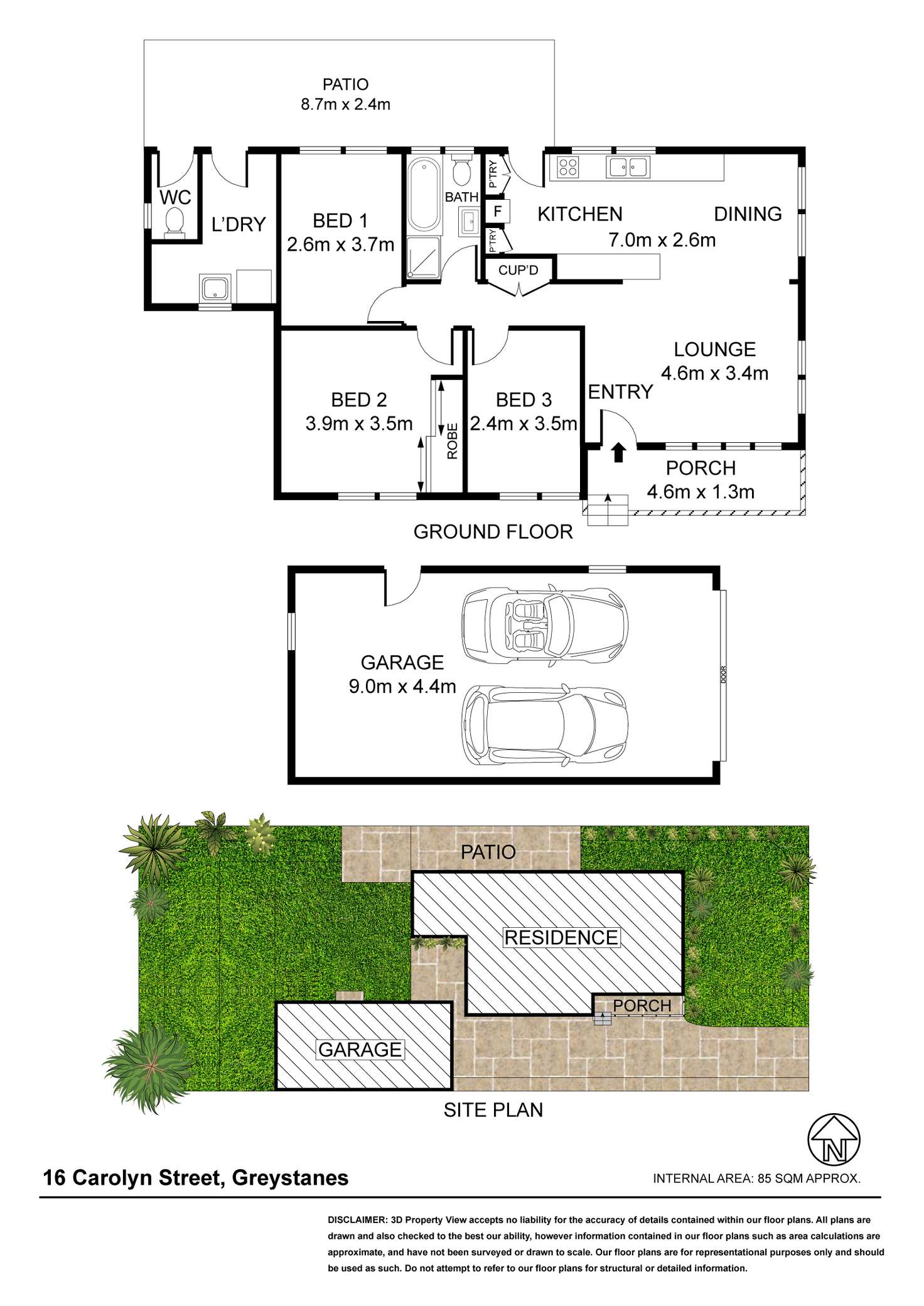 Floorplan of Homely house listing, 16 Carolyn St, Greystanes NSW 2145